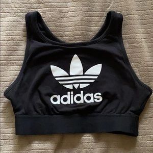 Adidas sports bra crop top